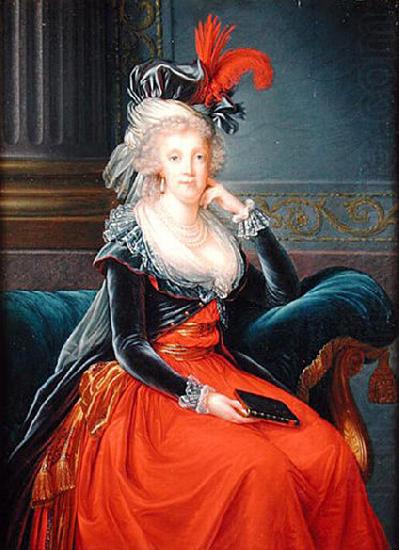 elisabeth vigee-lebrun Portrait of Maria Carolina of Austria  Queen consort of Naples china oil painting image
